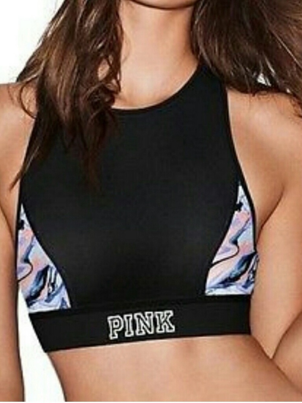 Victoria’s Secret Pink Ultimate Marble High Neck Sports Bra and Pant